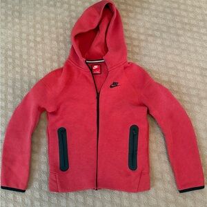 EUC Boys Nike Tech Hoodie Size M (8-10) Red